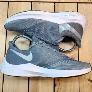 Nike Air Zoom Winflo 6 Womens 8.5 Running Shoes Cool Grey AQ8228-002